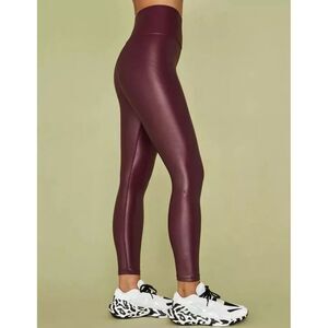 Carbon38 Takara maroon leggings workout athleisure‎ athletic pants size small
